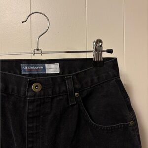 Black LIZ CLAIBORNE LIZWEAR JEANS Classic Fit Size 8 Regular